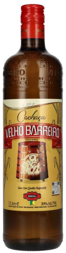 CACHACA VELHO BARREIRO 1000 ML