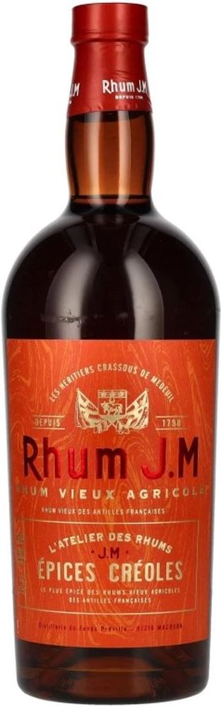 RUM J.M L'ATELIER DES RHUMS EPICES CREOLES 700ML RHUM J.M