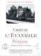  CHATEAU L\' EVANGILE 1996  750 ML