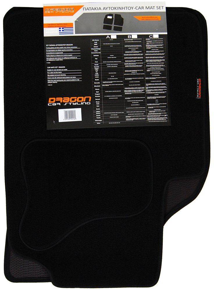 ΔΑΠΕΔΑ ΜΟΚΕΤΑ 4 ΤΕΜΑΧΙΩΝ ΜΑΥΡΑ DRAGON (544160) OEM