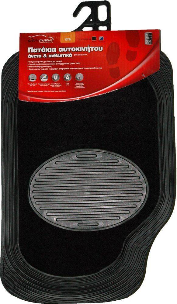 ΔΑΠΕΔΑ ΒΙΝΥΛΙΟ-ΜΟΚΕΤΑ AUTOMANIA "XTS" ΣΕΤ 4 ΤΜΧ ΜΑΥΡΟ AUTOMANIA