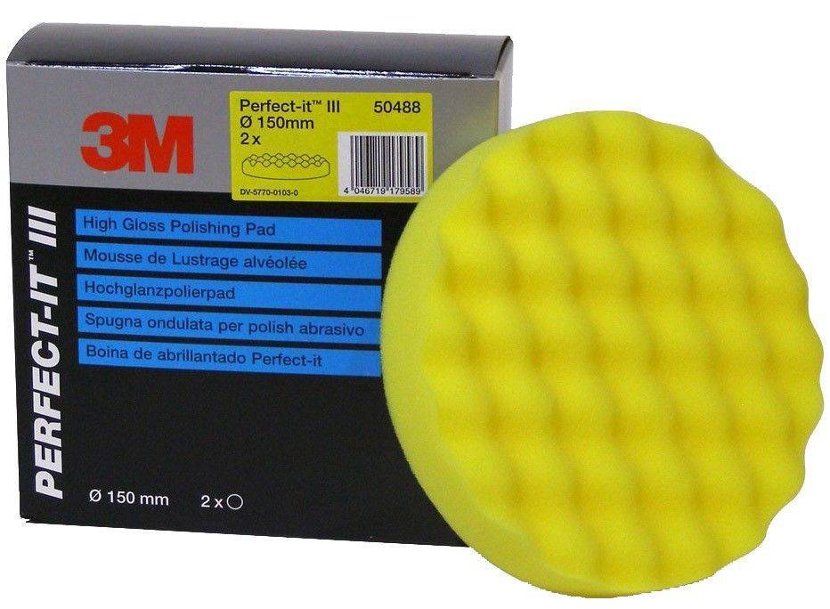 3M ΣΦΟΥΓΓΑΡΙ ΓΥΑΛΙΣΜΑΤΟΣ 3Μ 150ΜΜ ΚΙΤΡΙΝΟ ΓΙΑ ΑΛΟΙΦΗ EXTRA FINE PLUS (50488)
