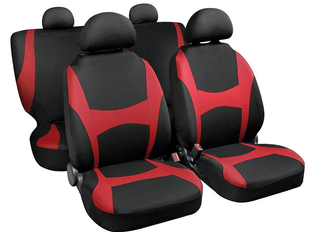 ΚΑΛΥΜΜΑΤΑ ΚΑΘΙΣΜΑΤΩΝ CAPRI SET 4ΤΕΜ. ΜΑΥΡΟ/ΚΟΚΚΙΝΟ LAMPA