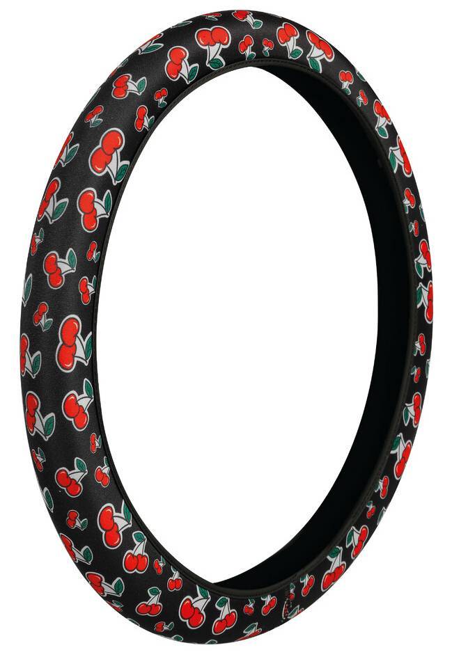 ΚΑΛΥΜΜΑ ΤΙΜΟΝΙΟΥ SKIN-COVER CHERRY-CILIEGE(ΚΕΡΑΣΙΑ) 35/37CM(S) ΜΑΥΡΟ ΕΛΑΣΤΙΚΟ ΠΟΛΥΕΣΤΕΡΙΚΟ LAMPA