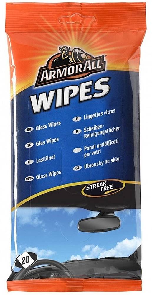 ΥΓΡΑ ΜΑΝΤΗΛΑΚΙΑ ΓΙΑ ΤΑ ΤΖΑΜΙΑ ARMOR ALL FLOW-PACK WIPES GLASS 20 ΤΕΜ ARMOR ALL