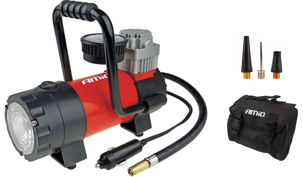 ΚΟΜΠΡΕΣΕΡ ΑΕΡΑ ΕΛΑΣΤΙΚΩΝ AMIO ΜΕΤΑΛΛΙΚΟΣ ACOMP-06 12V 100PSI 7BAR 28L/MIN (02180)