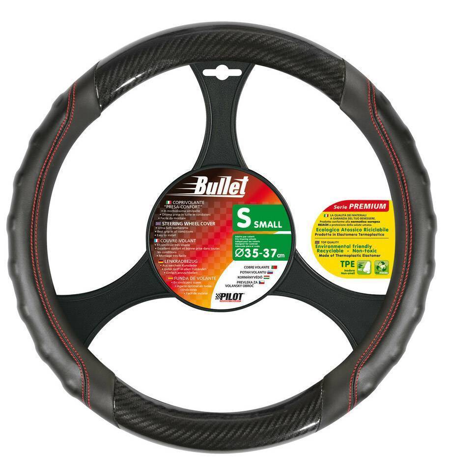 ΚΑΛΥΜΜΑ ΤΙΜΟΝΙΟΥ LAMPA BULLET ΜΕ ΕΡΓΟΝΟΜΙΚΗ ΛΑΒΗ, ΜΑΥΡΟ ΧΡΩΜΑ ΜΕ ΚΟΚΚΙΝΗ ΡΑΦΗ 35/37 CM. (32974) LAMPA