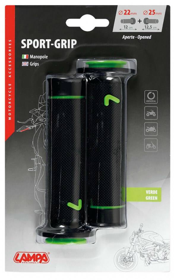 LAMPA ΧΕΙΡΟΛΑΒΕΣ ΤΙΜΟΝΙΟΥ ΜΗΧΑΝΗΣ SPORT-GRIP (ΜΑΥΡΟ-ΠΡΑΣΙΝΟ)