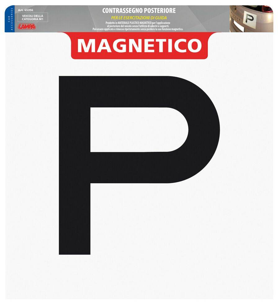 ΣΗΜΑ ΝΕΩΝ ΟΔΗΓΩΝ Ρ LAMPA ΜΑΓΝΗΤΙΚΟ (65356)