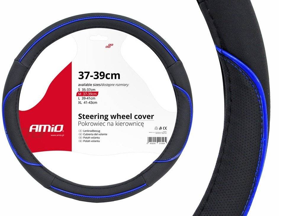 ΚΑΛΥΜΜΑ ΤΙΜΟΝΙΟΥ 37/39CM SWC-08 ΜΑΥΡΟ/ΜΠΛΕ AMIO  1 ΤΕΜ. AMIO