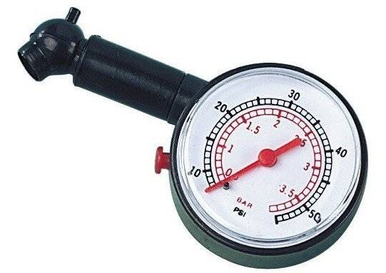 ΑΝΑΛΟΓΙΚΟΣ ΜΕΤΡΗΤΗΣ ΠΙΕΣΗΣ ΑΕΡΑ ΕΛΑΣΤΙΚΩΝ LAMPA ΜΑΝΟΜΕΤΡΟ 3.5 BAR/ 50PSI LAMPA (74012)