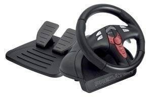 PC - PS3 - PS2 - TRUST GM-3400 VIBRATION FEEDBACK STEERING WHEEL PC-PS2-PS3