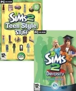 THE SIMS 2 TEEN STYLE STUFF & UNIVERSITY