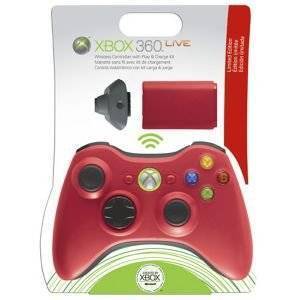 XBOX - RED WIRELESS CONTROLLER & PLAY AND CHARGE KIT