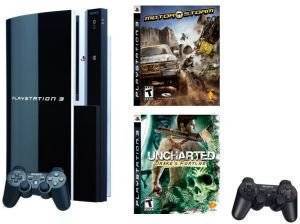 PS3 - CONSOLE + MOTORSTORM + UNCHARTED + DS3