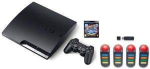 PS3 - 320GB + BUZZ!     + BUZZERS