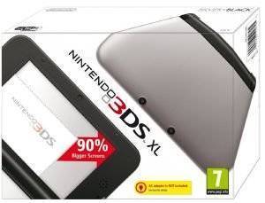 NINTENDO 3DS XL CONSOLE SILVER+BLACK