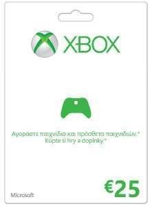 XBOX360 LIVE GIFT CARD 25 EURO