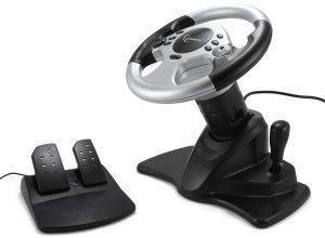  GEMBIRD MULTI-INTERFACE 4-IN-1 RACING WHEEL + PEDALS WITH TWO VIBRATION MOTORS