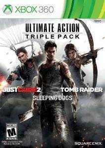 ULTIMATE ACTION TRIPLE PACK (INC. JUST CAUSE 2 + SLEEPING DOGS + TOMB RAIDER) - XBOX 360
