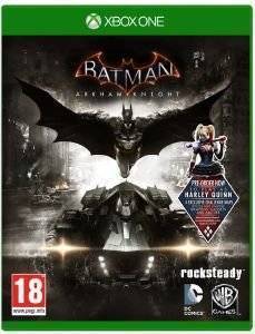 BATMAN ARKHAM KNIGHT & PRE-ORDER BONUS HARLEY QUINN  - XBOX ONE