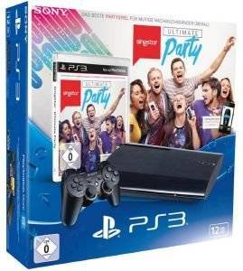 PS3 SONY PLAYSTATION 3 SLIM 12GB & SING STAR ULTIMATE PARTY