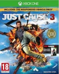 JUST CAUSE 3 (INCLUDES THE WEAPONIZED VEHICLE PACK + XBOX360 JUST CAUSE 2) - XBOX ONE