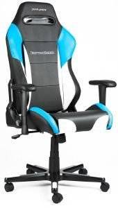 DXRACER DRIFTING GAMING CHAIR BLACK / WHITE/ BLUE - OH/DF61/NWB