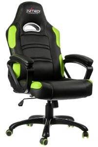 NITRO CONCEPTS C80 COMFORT GAMING CHAIR BLACK/GREEN - NC-C80C-BG