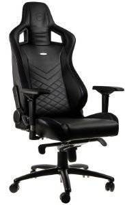 NOBLECHAIRS EPIC GAMING CHAIR BLACK/BLUE - NBL-PU-BLU-002