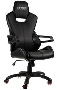 NITRO CONCEPTS E200 RACE GAMING CHAIR BLACK/CARBON - NC-E200R-BC-UK