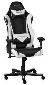 DXRACER RACING RE0 GAMING CHAIR BLACK/WHITE - OH/RE0/NW