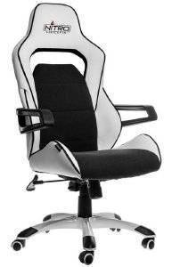 NITRO CONCEPTS E220 EVO GAMING CHAIR WHITE/BLACK - NC-E220E-WB