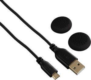 HAMA 115471 SUPER SOFT CONTROLLER CHARGING CABLE FOR PLAYSTATION 4 BLACK