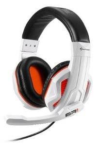 SHARKOON RUSH ER1 GAMING STEREO HEADSET WHITE/ORANGE (4044951015894)