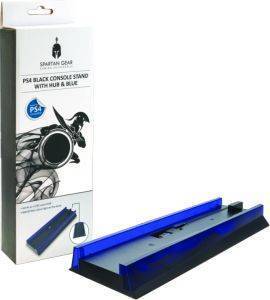 SPARTAN GEAR CONSOLE VERTICAL STAND BLACK WITH HUB & BLUE LIGHT (NOT COMPATIBLE WITH SLIM)