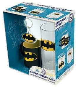 DC COMICS - GIFT BOX GLASS 29CL + KEYRING PVC + MINI MUG BATMAN