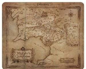 LORD OF THE RING - MOUSEPAD - ROHAN & GONDOR MAP