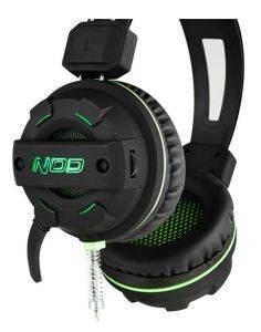 NOD G-HDS-002 GAMING HEADSET WITH FLEXIBLE MICROPHONE AND GREEN LED