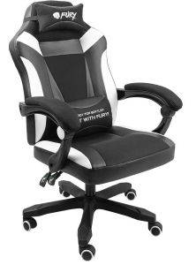 FURY NFF-1710 AVENGER M+ GAMING CHAIR BLACK/WHITE