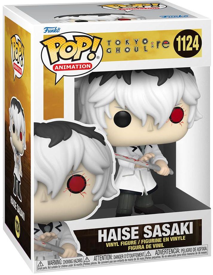 FUNKO POP FUNKO POP! ANIMATION: TOKYO GHOUL RE - HAISE SASAKI IN WHITE OUTFIT VINYL FIGURE