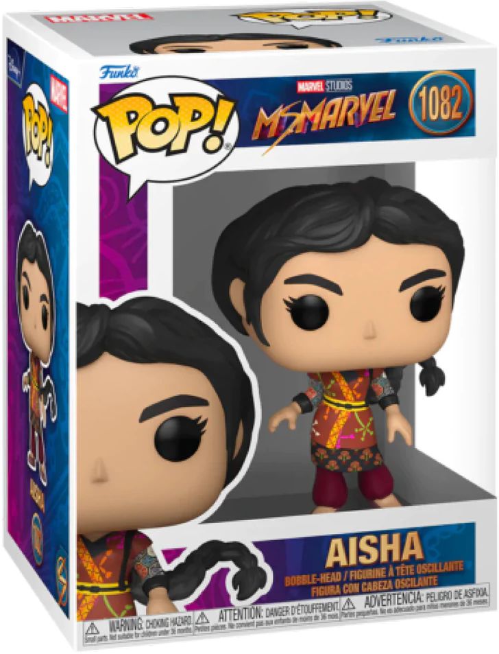 FUNKO POP FUNKO POP! MS. MARVEL - AISHA 1082 VINYL FIGURE