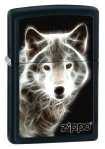 H  ZIPPO WHITE WOLF 