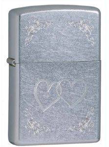 H  ZIPPO HEART TO HEART STREET CHROME