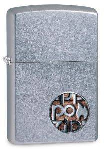 H E ZIPPO 29872 BUTTON LOGO 