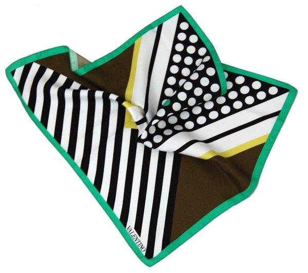 ΜΑΝΤΗΛΙ ΡΙΓΕ ΠΟΥΑ VALENTINO ΠΡΑΣΙΝΟ ΜΑΥΡΟ VALENTINO