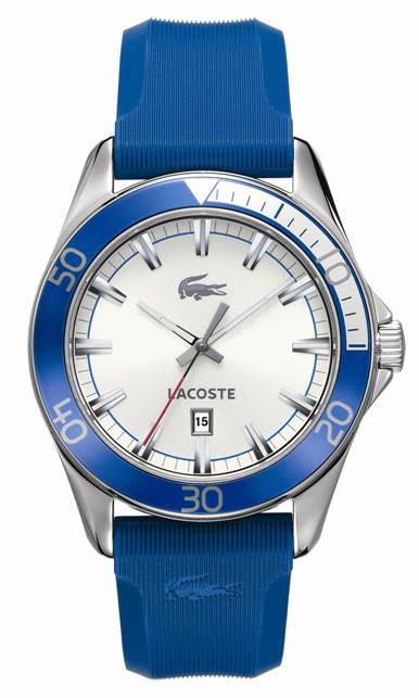 ΑΝΔΡΙΚΟ ΡΟΛΟΙ LACOSTE SPORT NAVIGATOR BLUE RUBBER STRAP