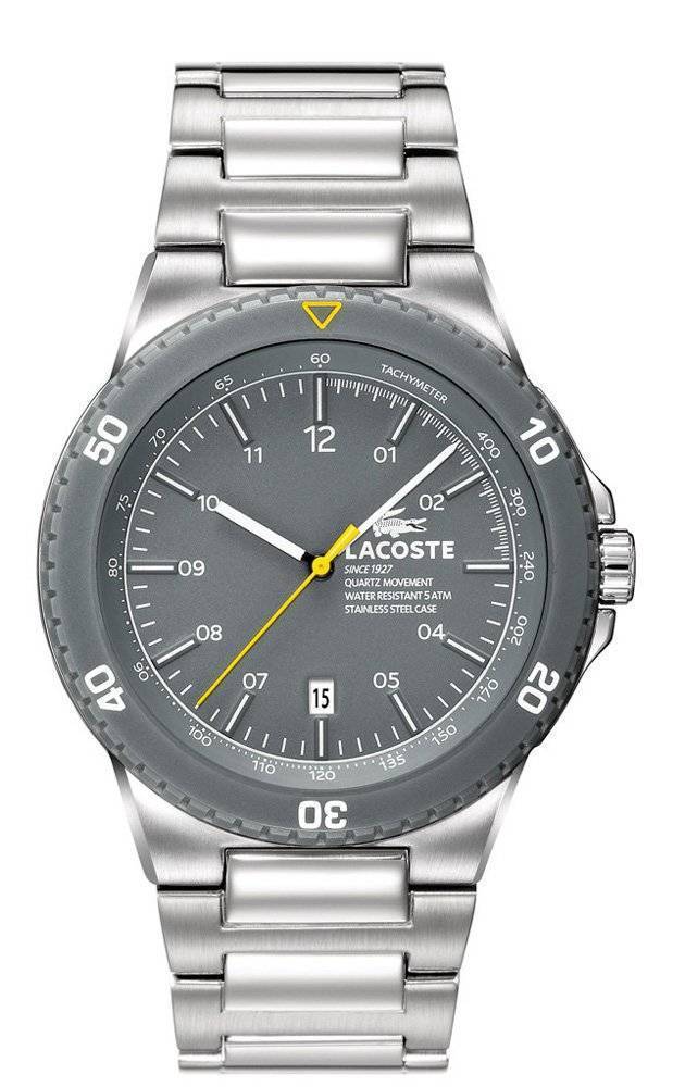 LACOSTE ΑΝΔΡΙΚΟ ΡΟΛΟΙ LACOSTE SPORT NAVIGATOR STAINLESS STEEIL BRACELET