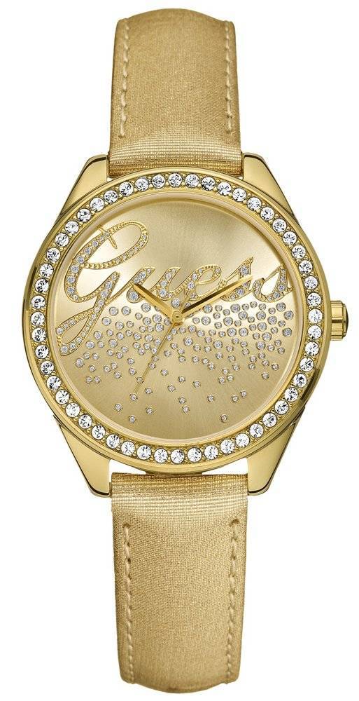 GUESS TREND CRYSTAL GOLD LEATHER STRAP GUESS