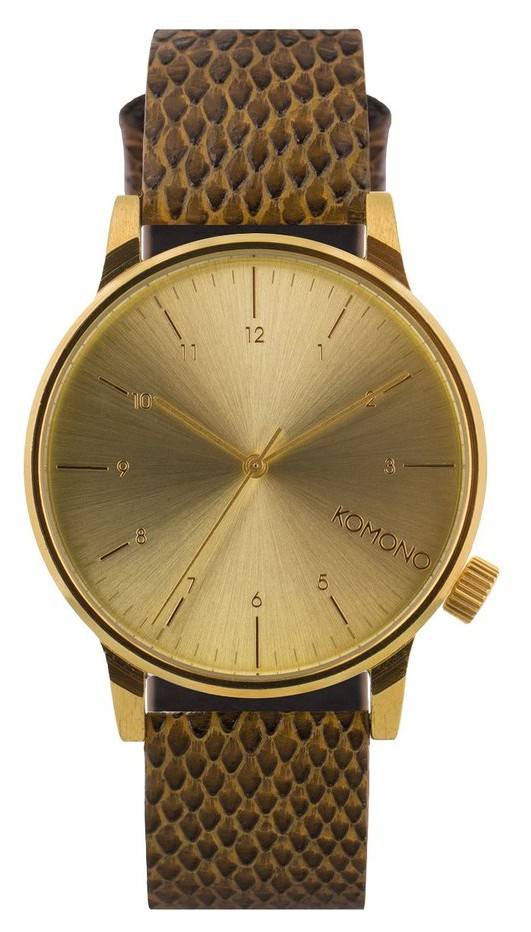 KOMONO ΑΝΔΡΙΚΟ ΡΟΛΟΙ KOMONO WINSTON MONTE CARLO LIZARD ΚΑΦΕ